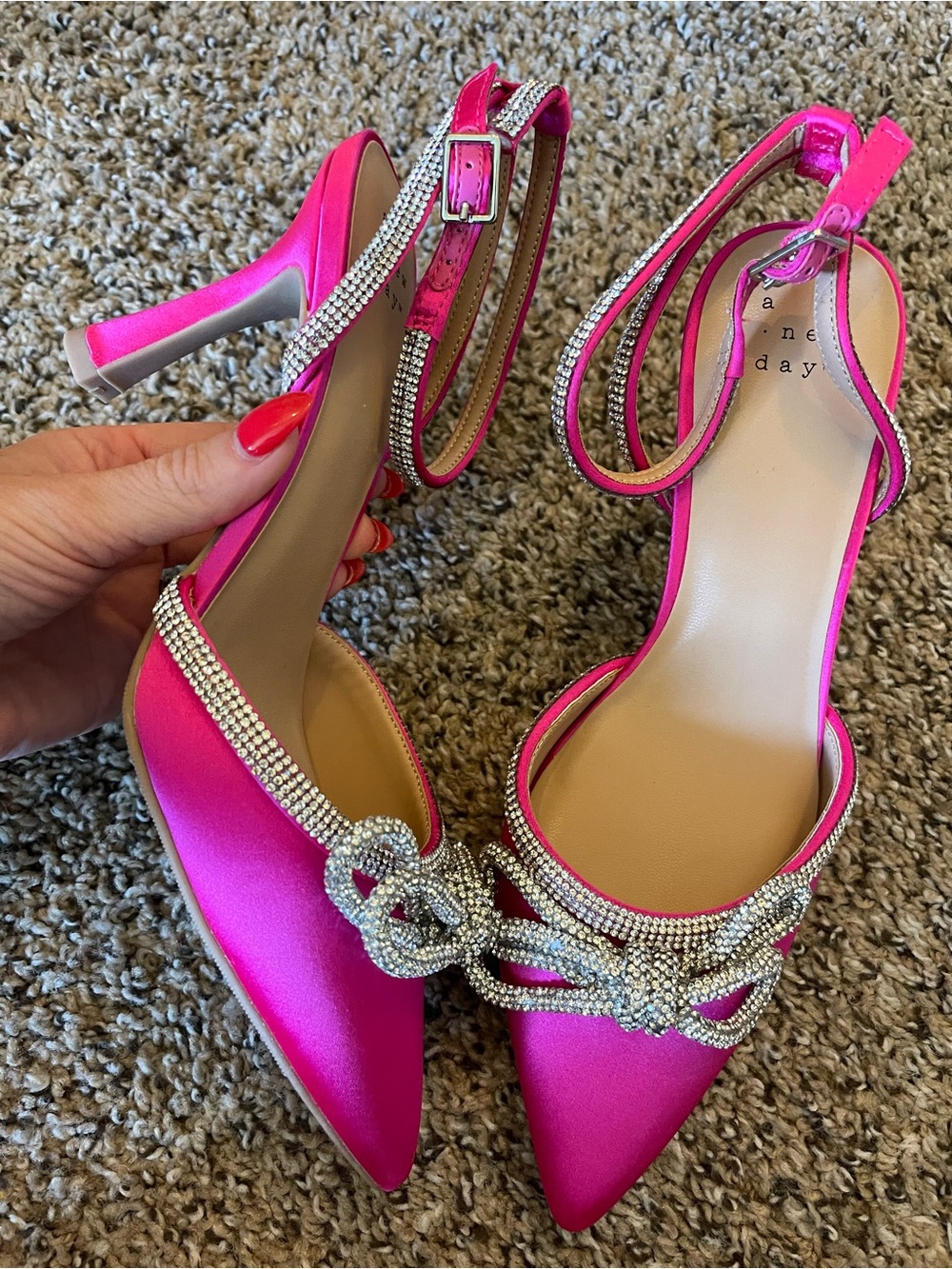 Pink Rhinestone Heels - Picture 2 of 2